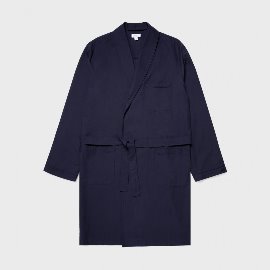 [선스펠 ] Sunspel_코튼 로브_ Cotton Robe-Navy 