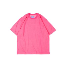 [브라운야드]BROWNYARD_피그먼트 티셔츠 네온핑크 Pigment T-Shirt - Neon Pink