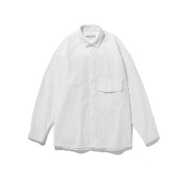 [라이풀]LIFUL_미니멀 포켓 셔츠 화이트 MINIMAL POCKET SHIRT white