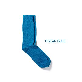 [라이즈앤빌로우]RISE &amp; BELOW_아코디언 크루 삭스 오션 블루 Accordion Crew Socks OCEAN BLUE