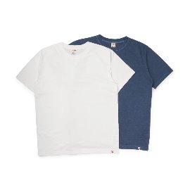 [빅유니온]Big Union_21SS Pigment 2Pack T-Shirts / White &amp; Indigo 